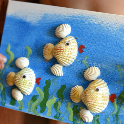 25 Summery Seashell Crafts: Memory Keepsakes | Play Ideas