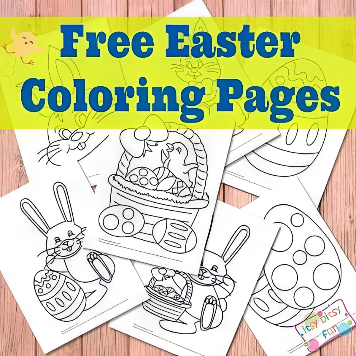easter coloring pages free printables collage