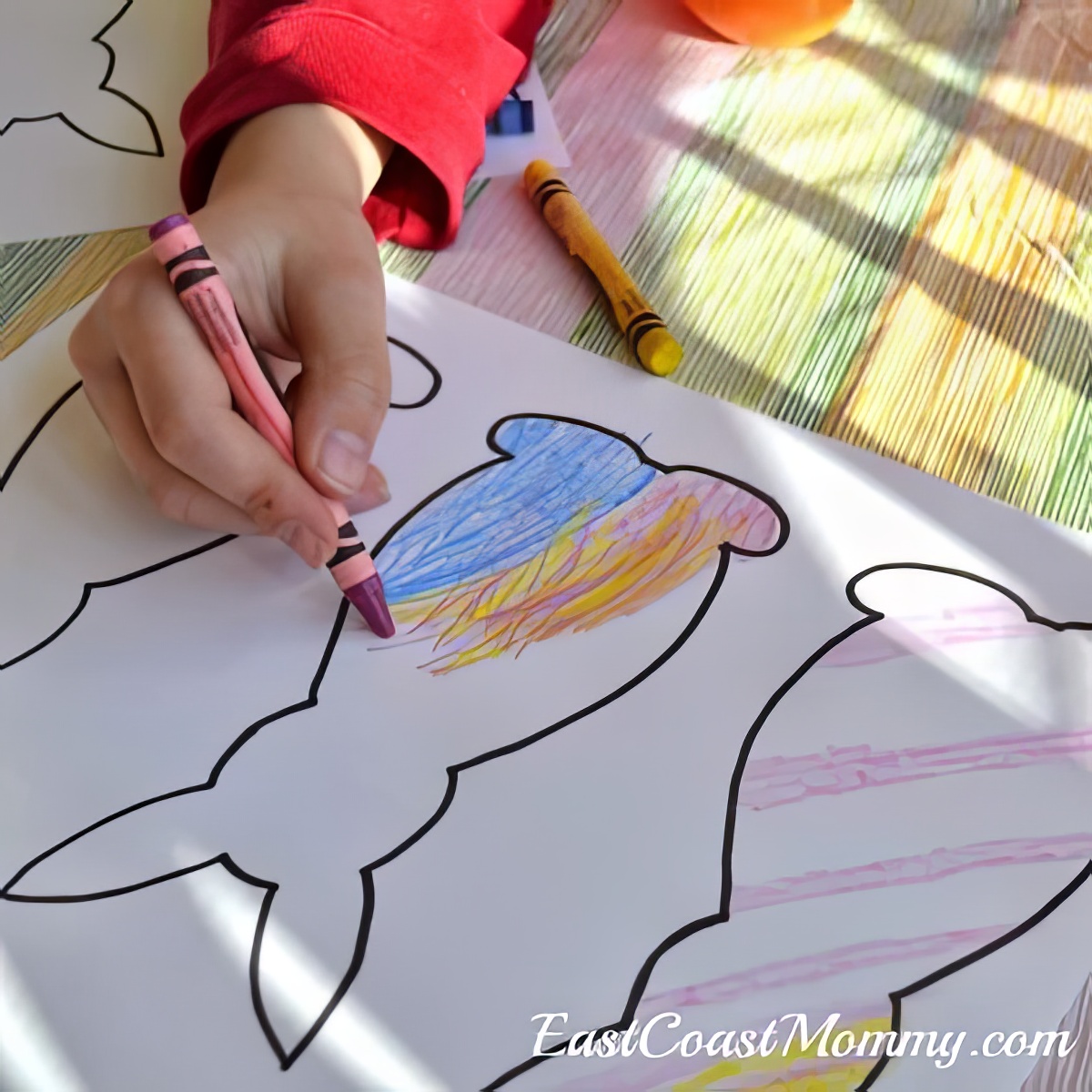bunny bunting easter coloring pages free