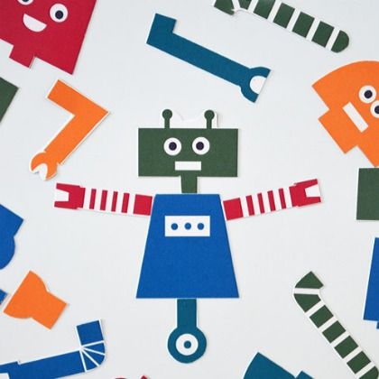 420 Make Your Own Robot Magnets using a free printable as a homemade gift 