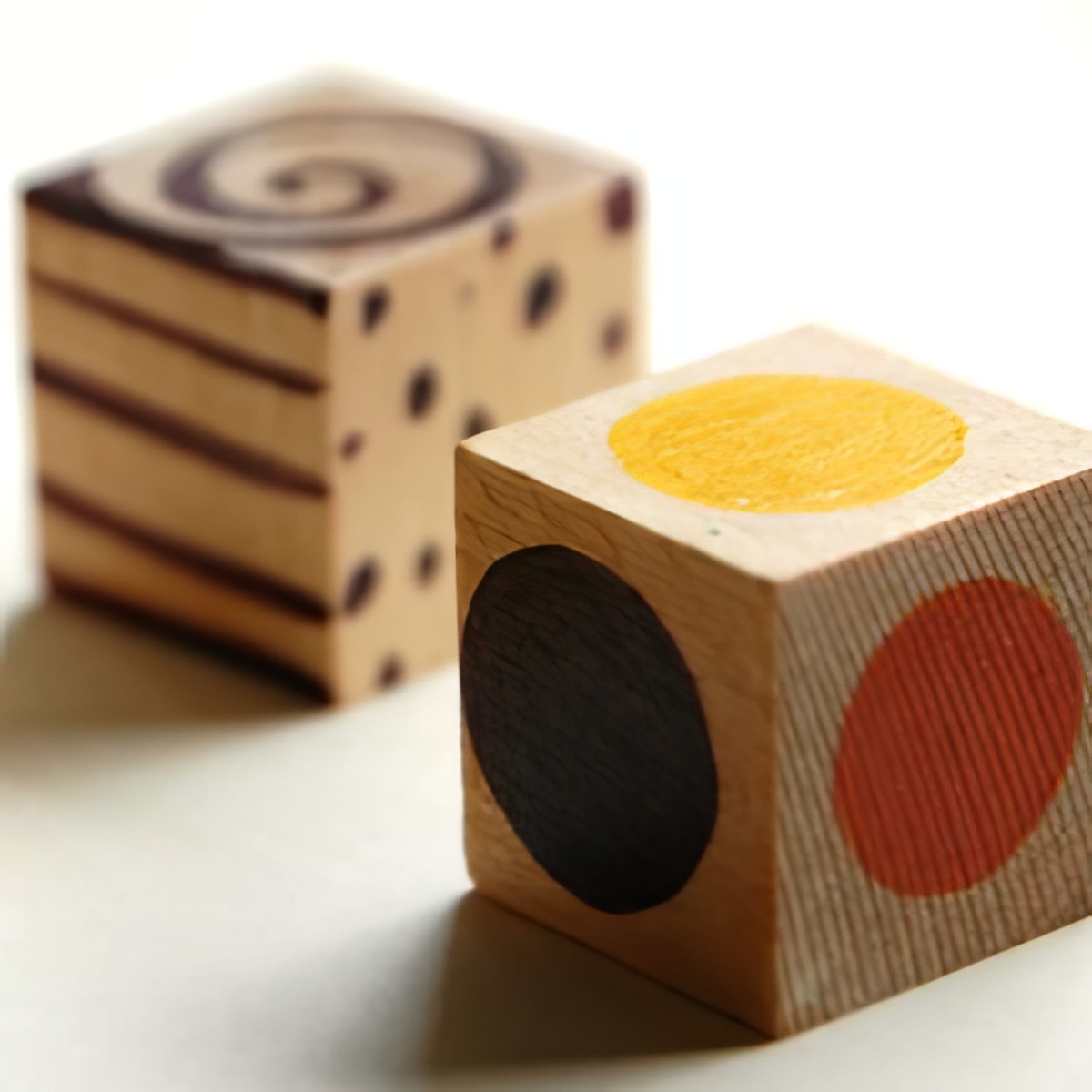 Grabe these colorful homemade dice and add colors as you play board games with your kids indoors!