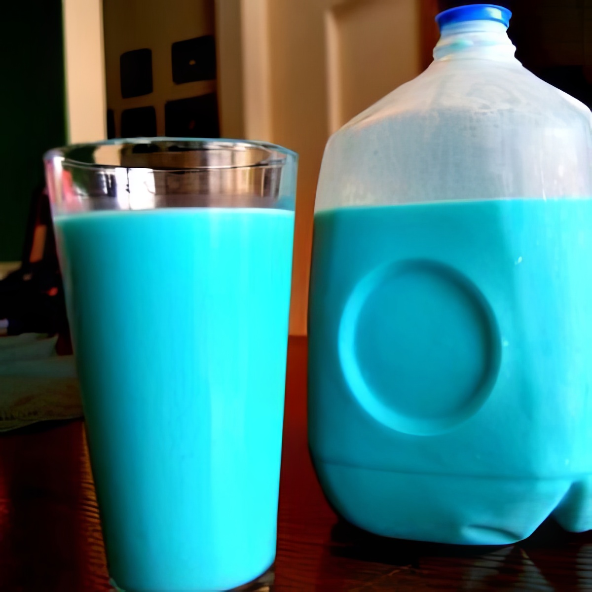 Turn that milk blue before your kids wake up!