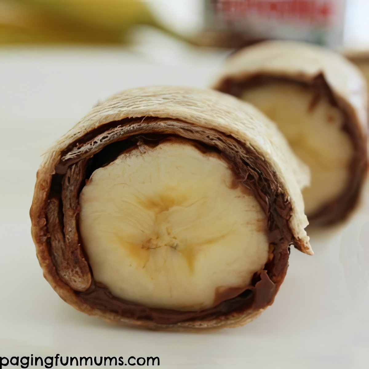 Try these easy and yummy healthy nutella banana sushi recipe for breakfast with your kids!