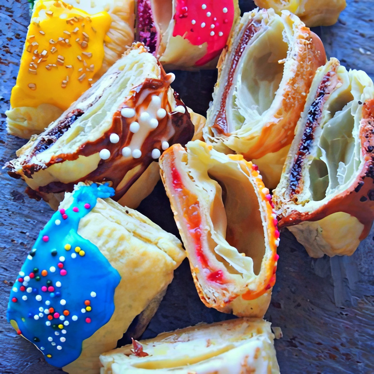 Easy and yummy colorful pastries recipe to try for breakfast with your kids 
