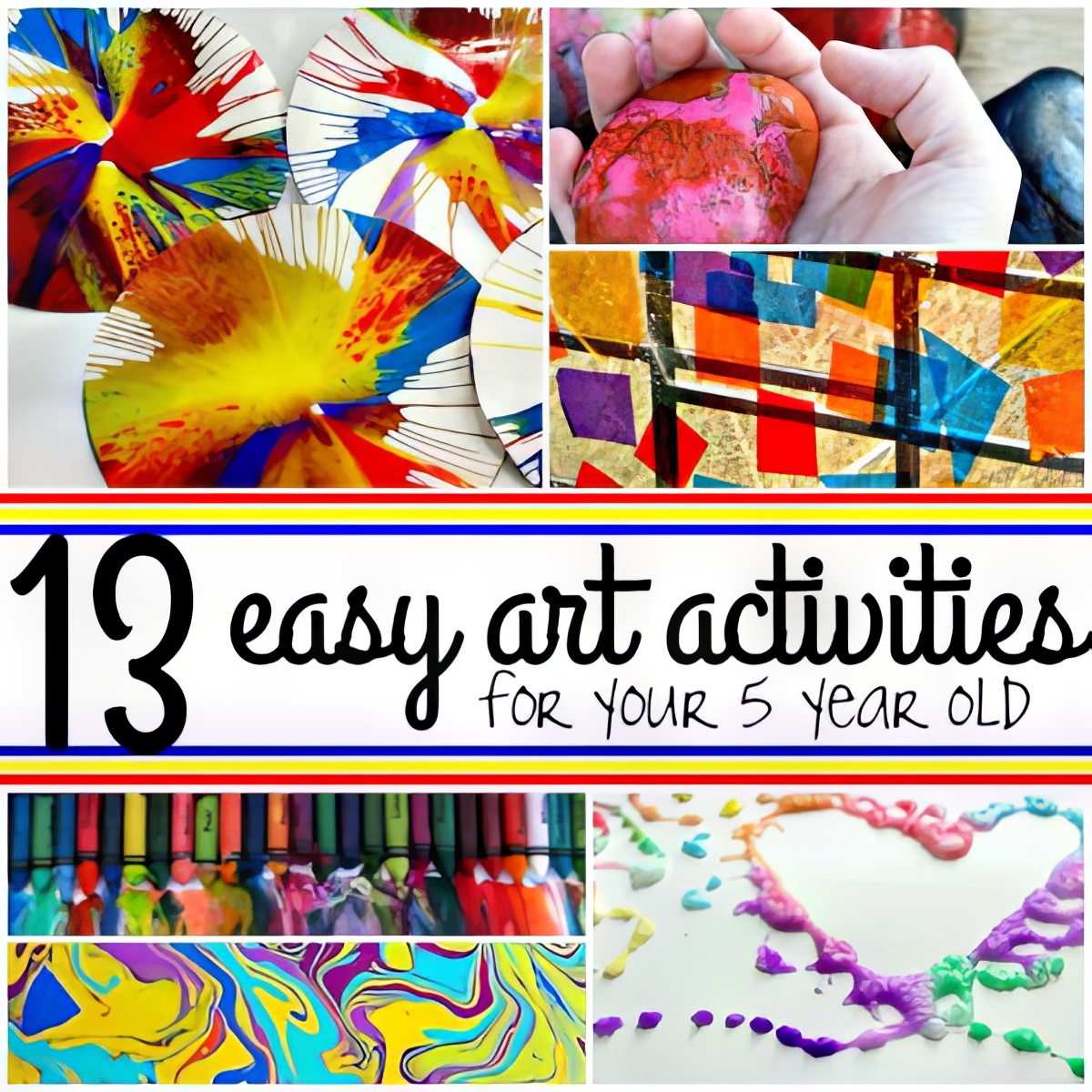 easy art activities, 13 Easy Art Activities For Your 5-Year-Old, colorful art activities, activities with colors, art activities for 5-year-olds