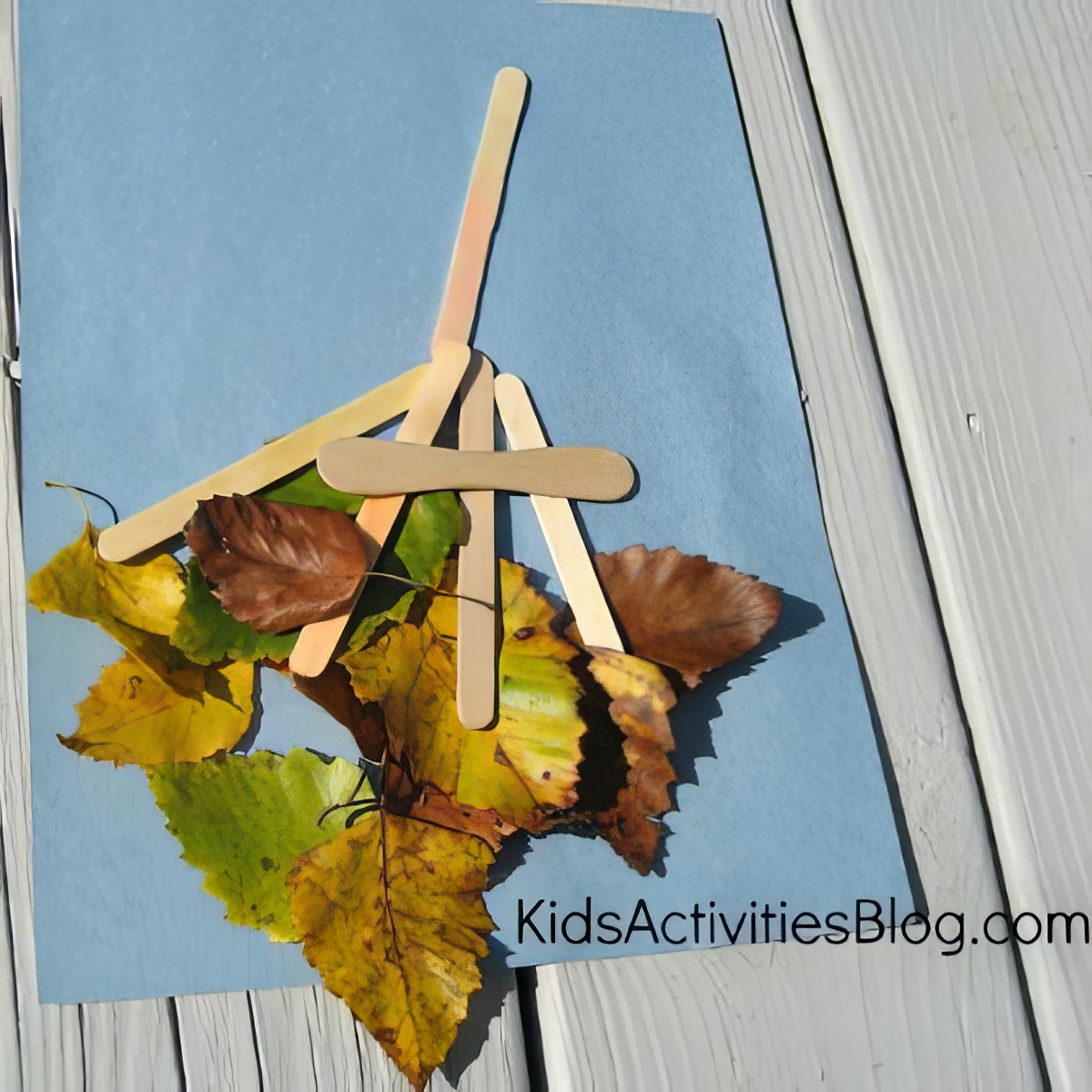 kidsactivitiesblog_leafrakecraft, 13-leafy-crafts-and-activities-for-kids, creative leaf crafts for kids