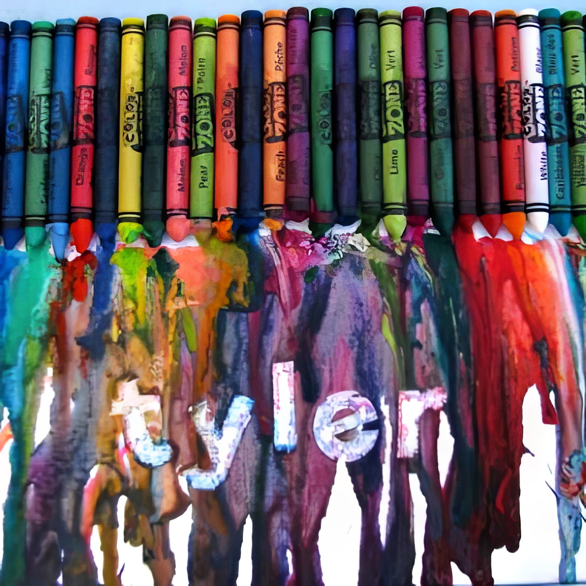 melted crayon art, easy art activities, 13 Easy Art Activities For Your 5-Year-Old, colorful art activities, activities with colors, art activities for 5-year-olds