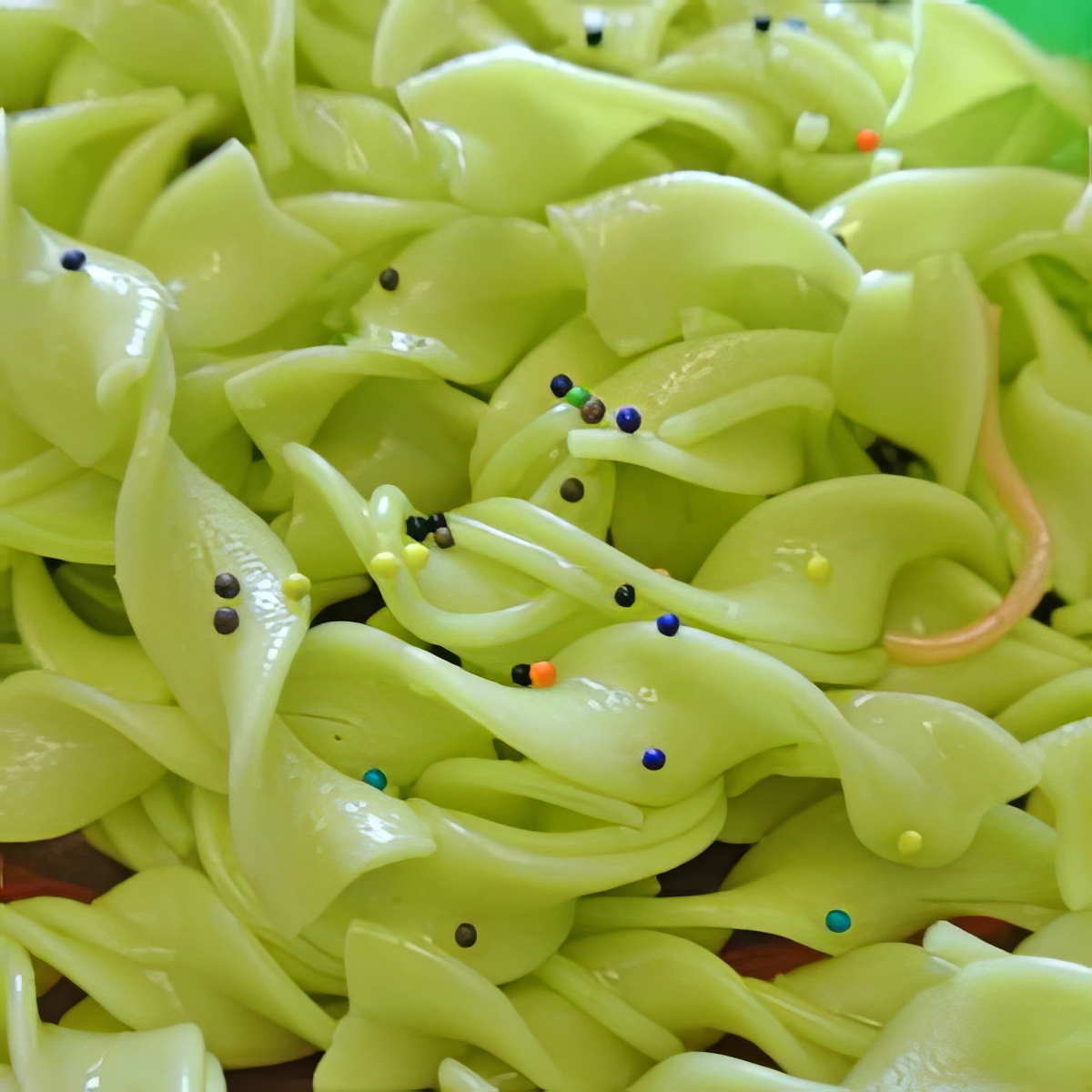 sensory noodle play as halloween activities for 4 year olds