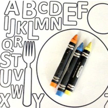dry erase printable placemats, Awesome Alphabet Activities For Your Preschooler