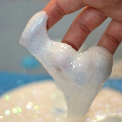 snow slime, Indoor Snow Play Ideas for Kids