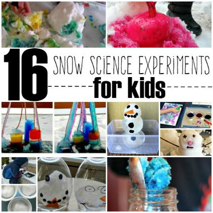 snow, Snow-Themed Science Activities
