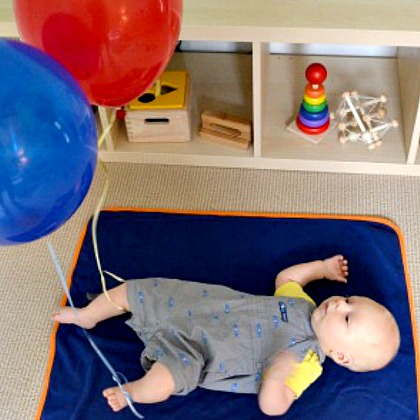 BABY BALLOON KICKING, Engaging Activities For Babies