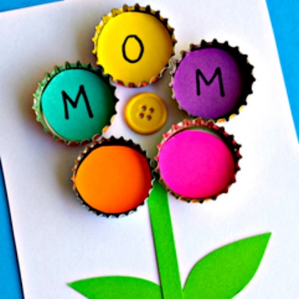 BOTTLE CAP FLOWER CRAFT, Colorful and Fabulous Flower Activities for Kids!