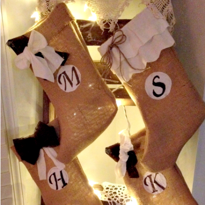 BURLAP STOCKINGS