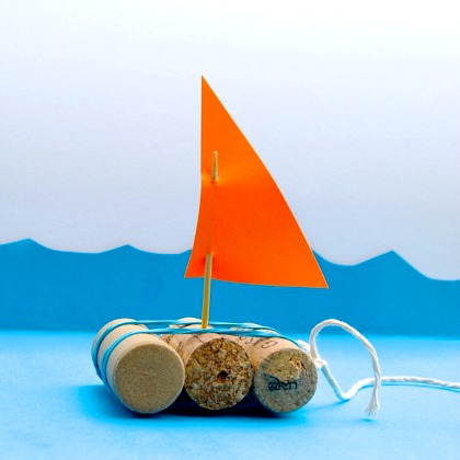 CORK BOATS, Super Fun and Easy-To-Make Toys for Kids