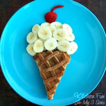 ICE CREAM LUNCH, 25 super silly snack ideas, snack ideas for kids, kids snacks, healthy food, creative snack ideas, cute snacks