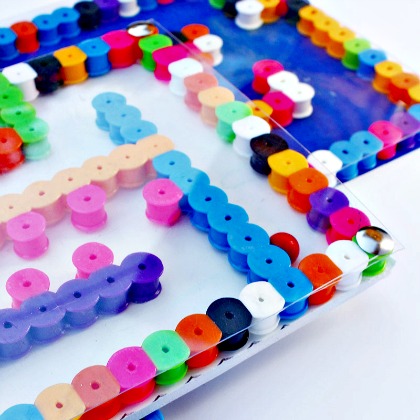 PERLER BEAD MAZES, Super Fun and Easy-To-Make Toys for Kids