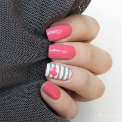 PINK AND GREY STRIPES