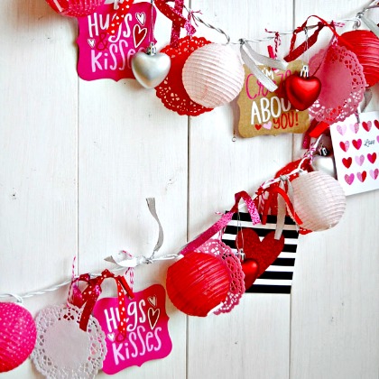a lot going on garland, Lovely Valentine's Day Garland Ideas
