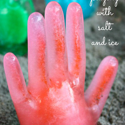 frozen hand, Ice Experiments for Hot Summer Days
