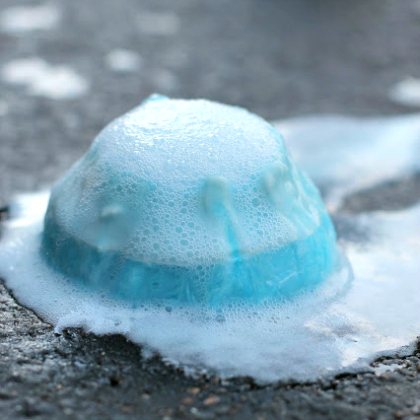 ice volcano, 25 Ice Experiments for Hot Summer Days