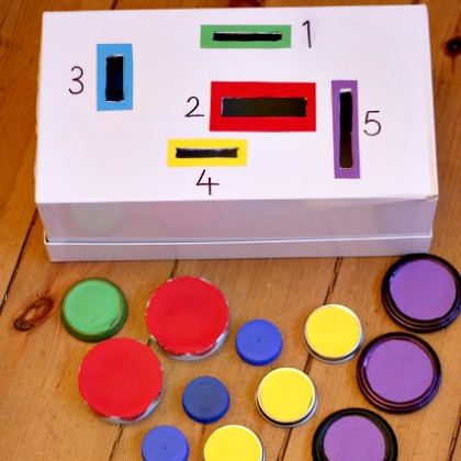 number sorting box, Number Learning Activities For Preschoolers