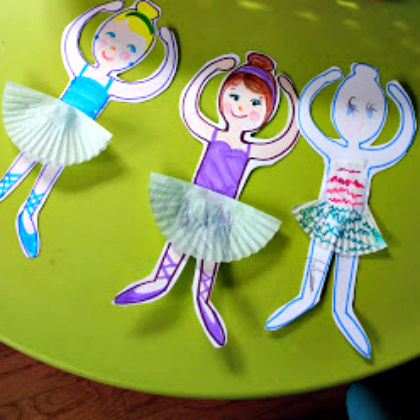 ballerinas-Cupcake Liners-craft-play-ideas-for kids-of-all-ages-easy-diy