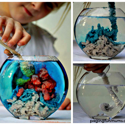 diy aqua sand, Under the Sea Crafts for Kids