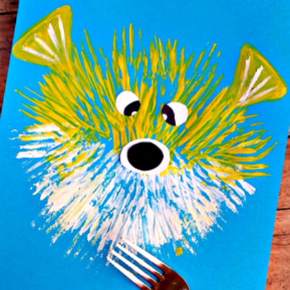fork puffer fish, Under the Sea Crafts for Kids
