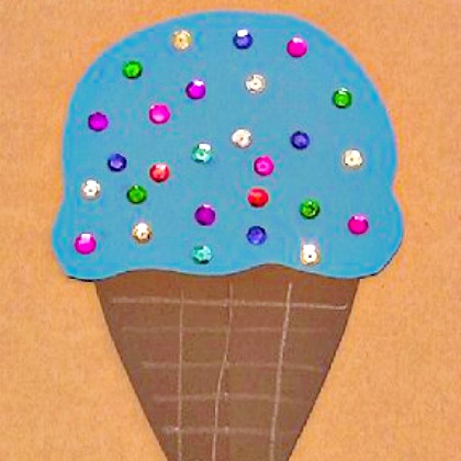  Use Sparkling Sequins For the Sprinkles craft with the kids!