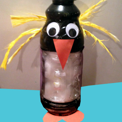 Create this macaroni penguin craft for your kids today!