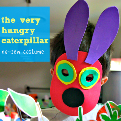 The Very Hungry Caterpillar No-Sew Mask for preschoolers!