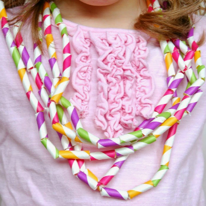necklaces, Silly Straw Activities for 5-Year-Olds