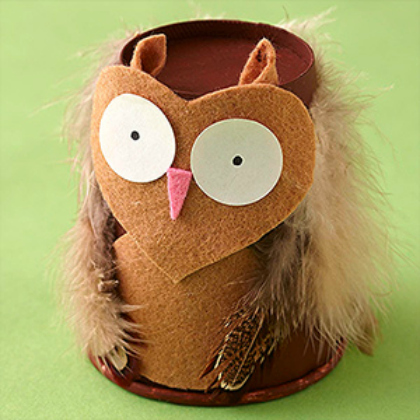 paper cup owl
