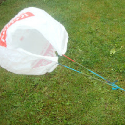 plastic bag kite