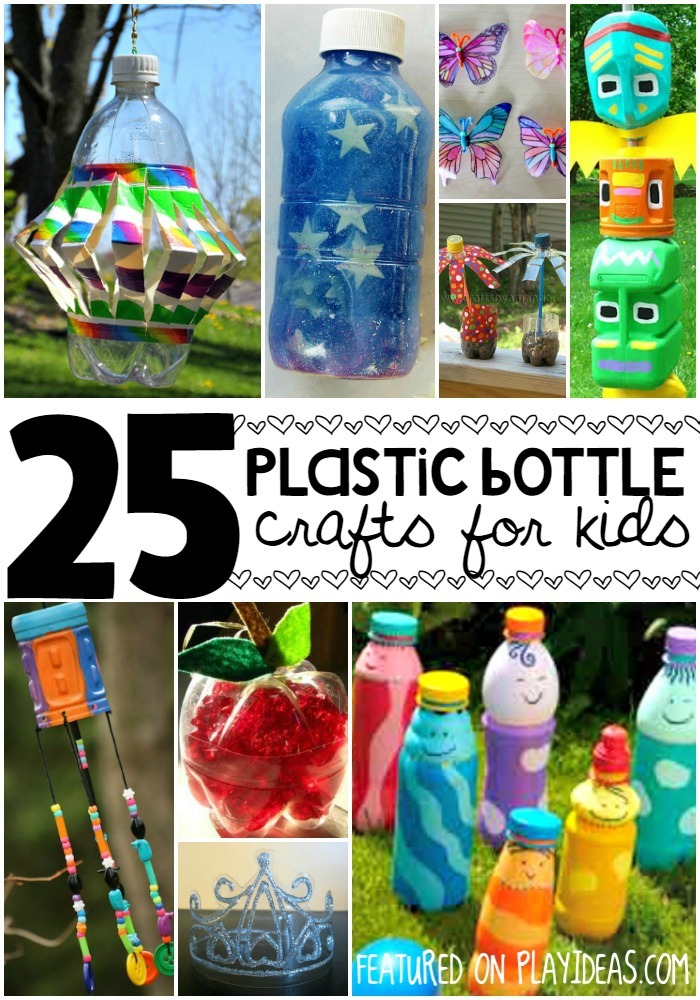 choose from these plastic bottle crafts you can do with your kids!