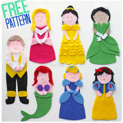 princessess, no-sew crafts for kids, creative no sew crafts