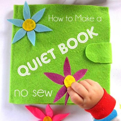 quiet book, no-sew crafts for kids, creative no sew crafts