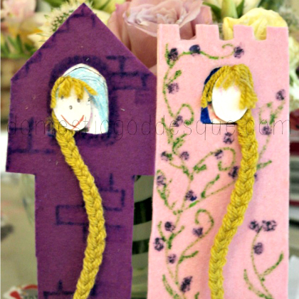 Rapunzel bookmarks craft for preschoolers!