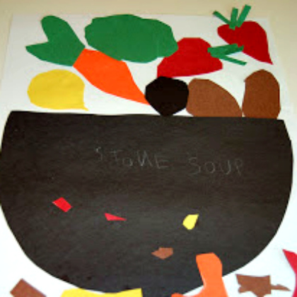 stone soup craft for preschoolers!