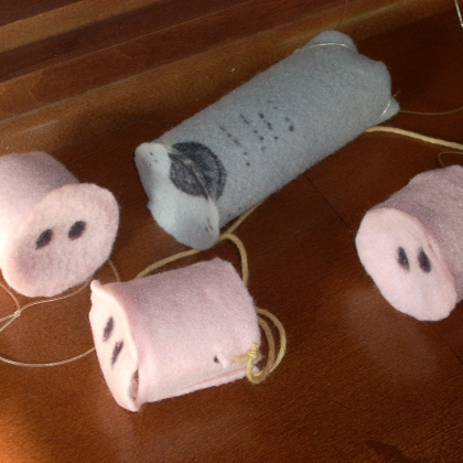 three little pig story noses craft for preschoolers!