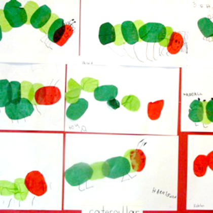 tissue paper caterpillars for preschoolers!