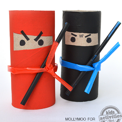 toilet roll ninjas, Silly Straw Activities for 5-Year-Olds