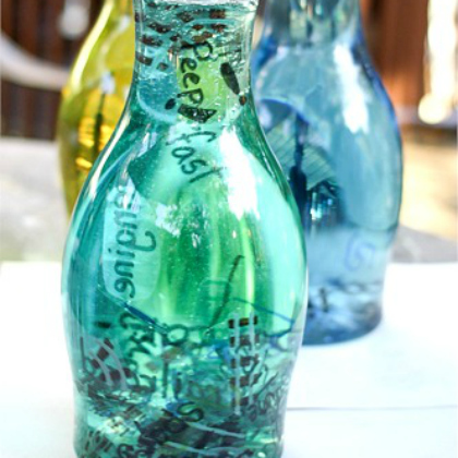 Sight words discovery bottle. Sensory Bottle