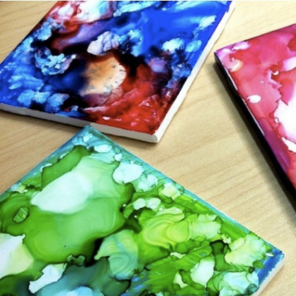 drink coasters 25 groovy colorful tie dye art crafts for kids toddlers preschoolers