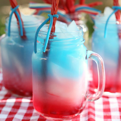 patriotic punch, fourth of July punch, crazy punch recipes, punch refreshments, kids party refreshments, drinks for kids, non alcoholic drinks, party drinks. punch recipes