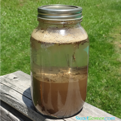 Learn About Dirt with Sediment Jars with the kids!