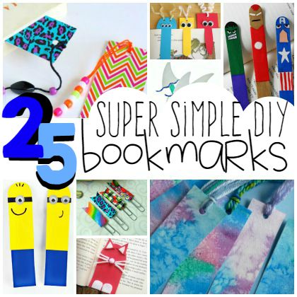 Create this easy bookmarks with your kids today!