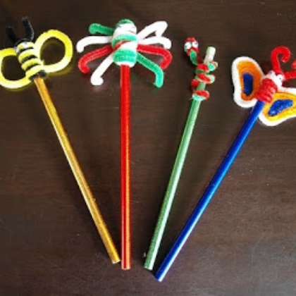 bug toppers, playful pencil toppers for kids