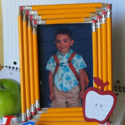 Back to School Pencil Picture Frame for the kids!